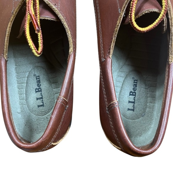 Vintage L.L. Bean Signature Brown Leather Camp Moccasins - Picture 3 of 8